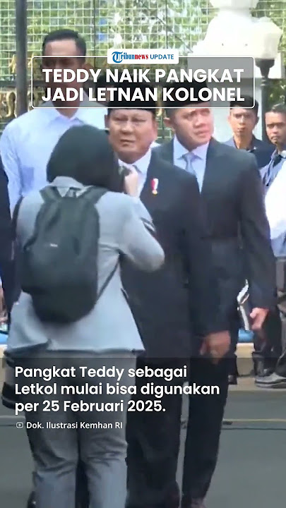 Seskab Teddy Indra Wijaya Naik Pangkat dari Mayor Jadi Letkol, Mulai Berlaku 25 Februari 2025