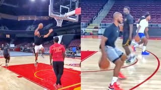 Chris Paul And JaVale Mcgee Was Already Doing Their Workouts Preparing For The Coming Season.