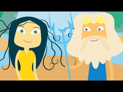 Athena and Poseidon | Greek Mythology Stories |  Ancient Greek Gods and Goddesses