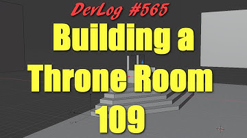 Building a throne room in Blender part 109 - Enchanted Lands Devlog #565