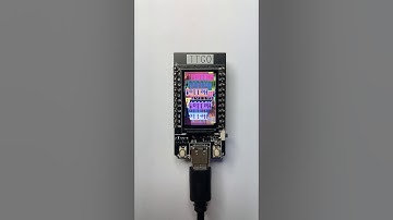 LILYGO® TTGO T-Display running my MicroPython demo ttgo_hello.py on a 135x240 ST7789 TFT display.