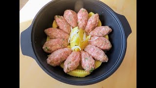 Ужин за уши не оттащишь! Картошка с Котлетами в Казане Ужин за уши не оттащишь! Картошка с Котлетами в Казане