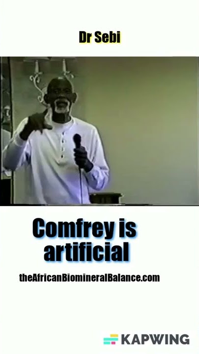 DR. SEBI - KOMFREI BUKANLAH TUMBUHAN ALAMI #drsebi #comfrey #shorts