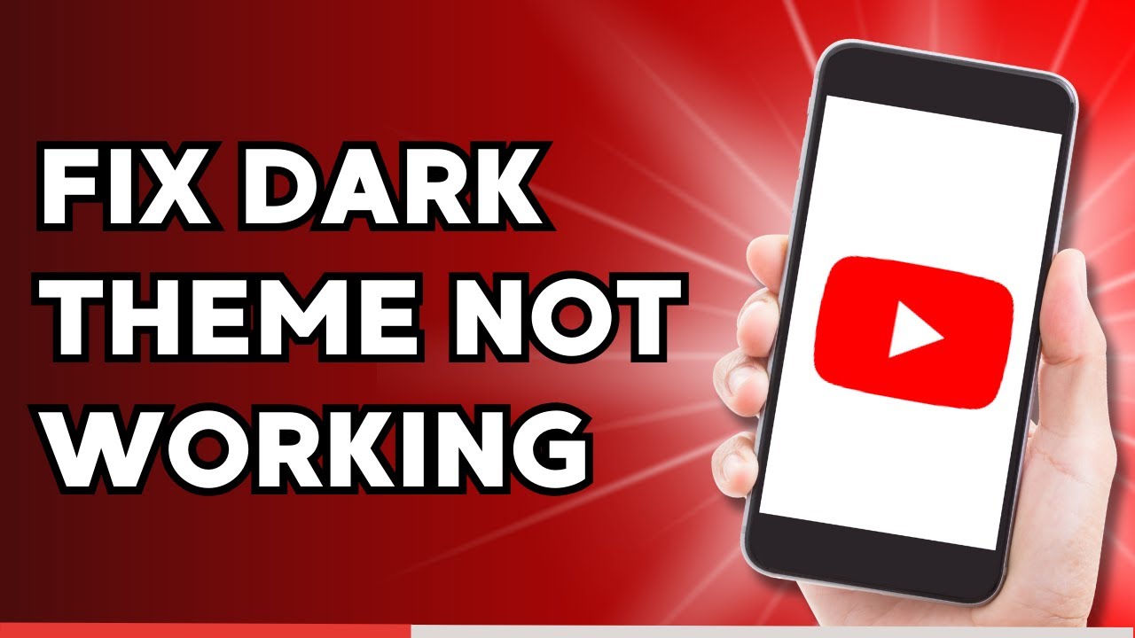 How to Fix YouTube Dark Theme Not Working - YouTube