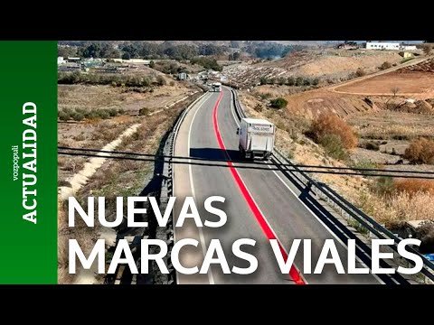 Así son las nuevas líneas verdes y rojas que ya se ven en la carretera: ¿sabes qué significan?