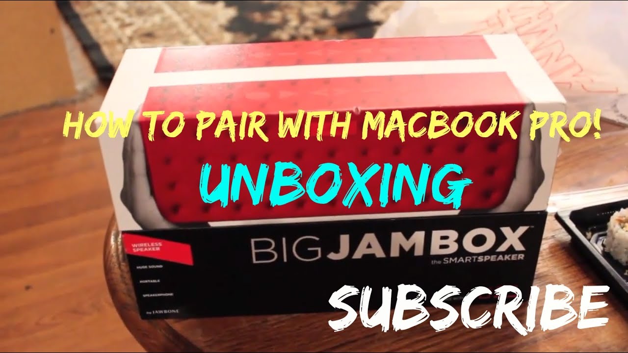 Big jambox unboxing/ macbook pro pairing YouTube