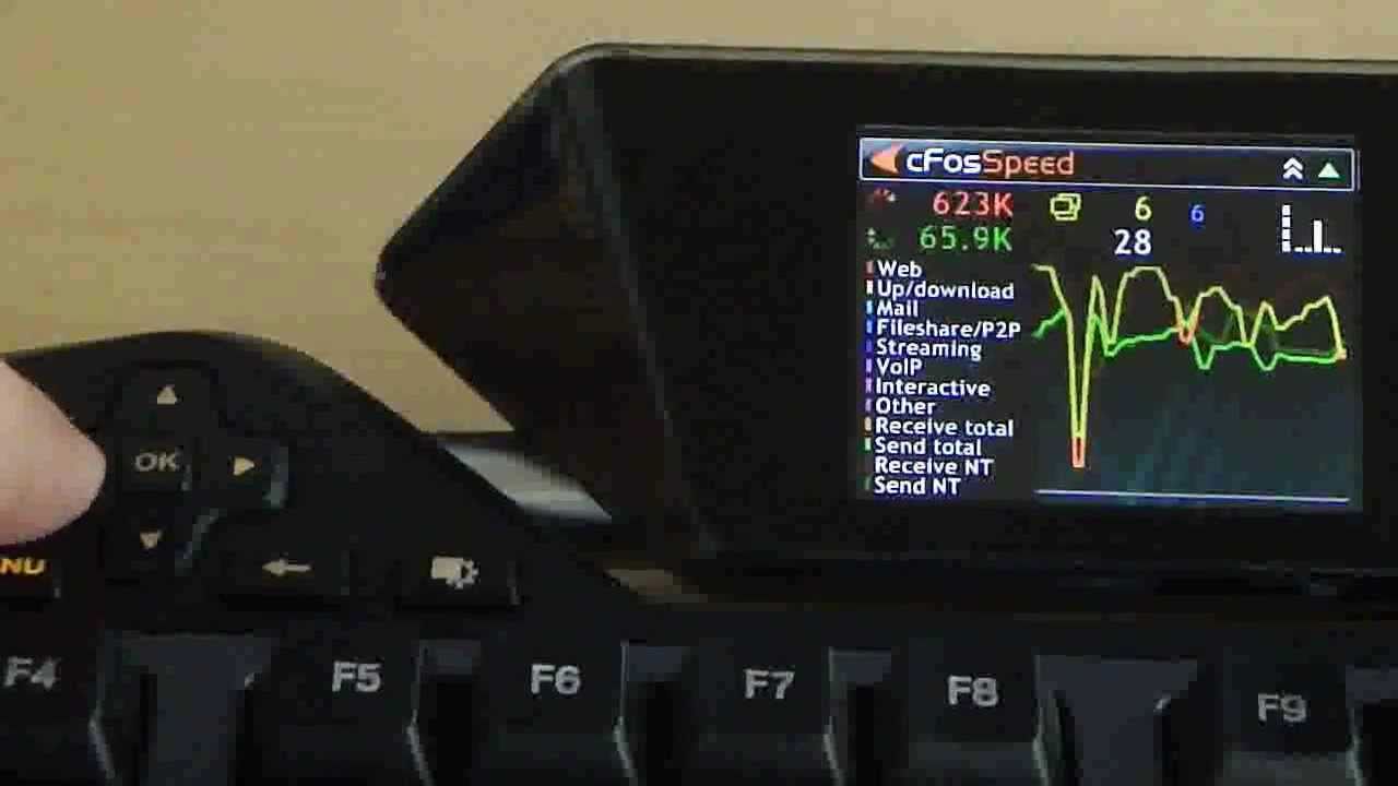 cFosSpeed with Logitech gaming keyboard G19 YouTube