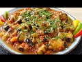 مطبق الباذنجان( مكمور الباذنجان) من ألذ وأطيب الوصفات الباردة بالزيت 😋