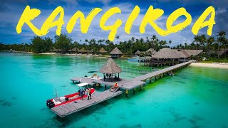 Rangiroa French Polynesia with ArAnui 5 Kia Ora Resort DJI Drone Flight Exploring the Paradise Atoll