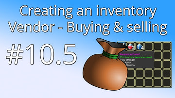 Unity Tutorial: Creating an inventory(PART 10.5) - Vendor: Buying and Selling