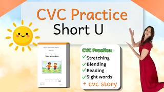Short U CVC Words for Kids Phonics Reading Story They Have Fun