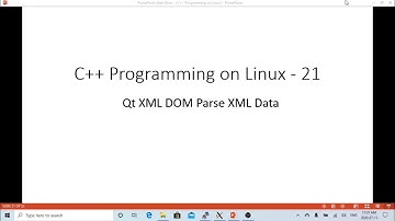 C++ Programming on Linux Parse XML File