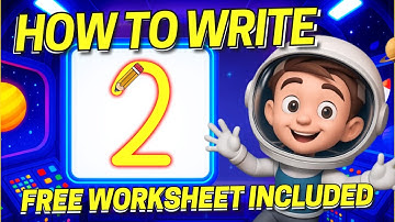 Learn to Write Number 2 - Interactive Writing Lesson + Free Worksheet (Coco + Super Simple Inspo)