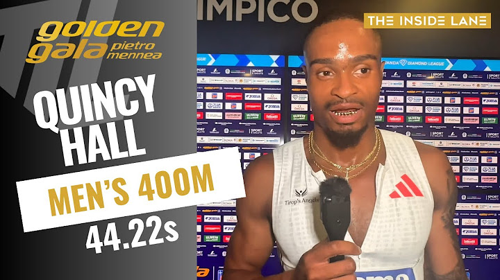 Quincy Hall First 400m Win Since Paris Olympics Gold Medal!!!