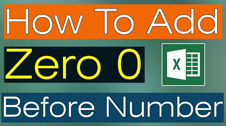 How to add 0 zero before number in excel - Microsoft Excel Tips