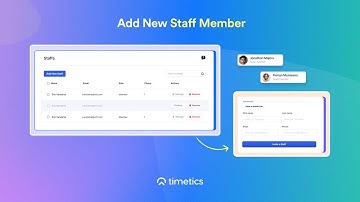 How to Add Staff/Team Members on Timetics Appointment and Booking Solution | Tutorial