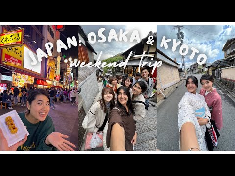 weekend trip to osaka & kyoto: dotonbori, arashiyama bamboo forest, fushimi inari, & nishiki market
