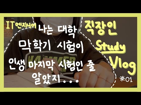 직장인 공부 브이로그 | 대학교 시험이 마지막 시험인 줄 알았지 | 퇴근 후 공부 | IT 엔지니어 주니어