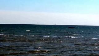 August 31st - Militia shelling&burning a government patrol boat by Mariupol