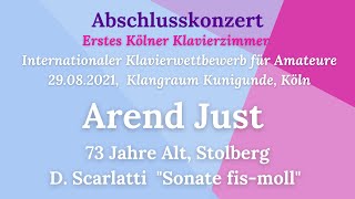 Arend Just, 73 Jahre Alt, Stolberg I D. Scarlatti I Sonate fis-moll