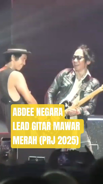 Abdee Negara Lead gitar 'Mawar Merah' Live at PRJ 2025