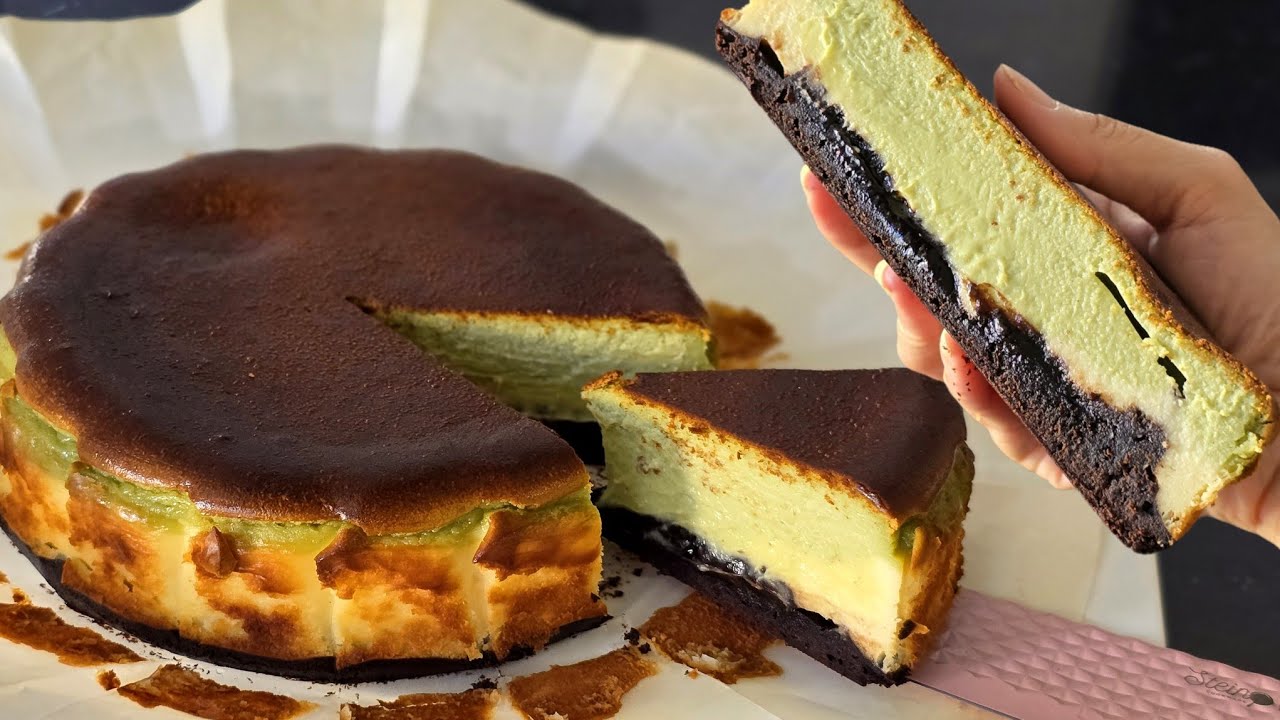 Cara Bikin Matcha Burnt Cheesecake With OMUNI Steam Air Fryer Oven By UMEDA