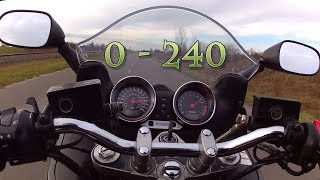 Suzuki Bandit 1200 acceleration 0 - 240