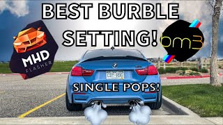 HOW TO MAKE SINGLE POPS ON MHD/BM3 BURBLE SETTINGS. BMW M3/M4/M2 F-Series