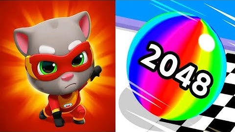 Talking Tom Hero Dash Vs Ball Run 2048 - All levels Gameplay Android iOS Ep 1