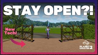 How to KEEP OPEN custom Parade Gates in Planet Coaster 2