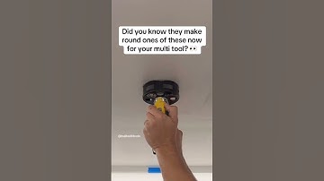 How to Cut Recessed Light Holes with a MULTI TOOL⚡