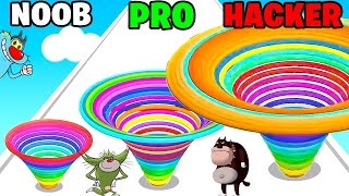 NOOB vs PRO vs HACKER | In CirclesRunner | With Oggy And Jack | Rock Indian Gamer |