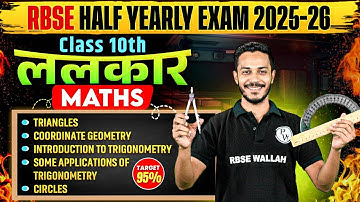 BSE Class 10 Maths | Triangles, Trigonometry, Geometry & Circles | Half Yearly Exam 2025-26