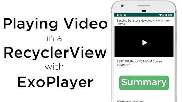 Playing Video in a RecyclerView with ExoPlayer