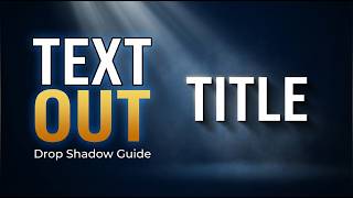 How to Make Text Stand Out in Videos | Drop Shadow Effect Guide