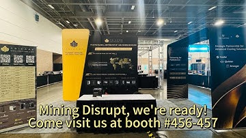 Mining Disrupt, we’re ready! Come visit us at booth 456-457! See you tomorrow! 👋