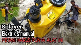 Cara pemakaian splayer elektrik dan manual.