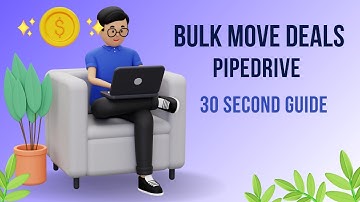 Bulk Move Deals in Pipedrive Pipeline: 30 Second Guide