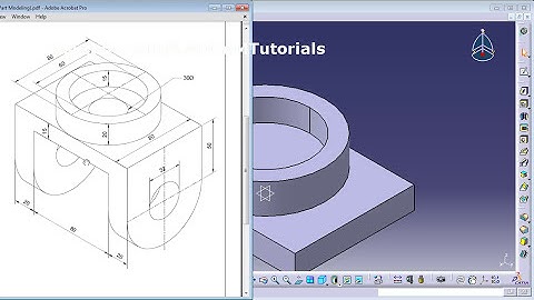 CATIA Training Course Exercises for Beginners - 4 | CATIA V5 Part Design Exercises