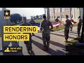 Rendering Honors to the Colors of the Flag
