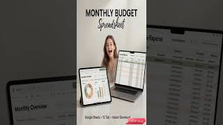 link in bio.12 Monthly Budget Spreadsheets Template  Planner Google Sheets - #spreadsheets #budget