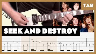 Metallica - Seek and Destroy - Guitar Tab | Lesson | Cover | Tutorial Resimi