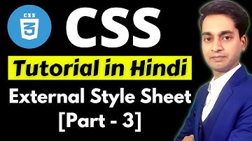 How To Use External Style Sheet In CSS  |  CSS Tutorial For Beginners In Hindi