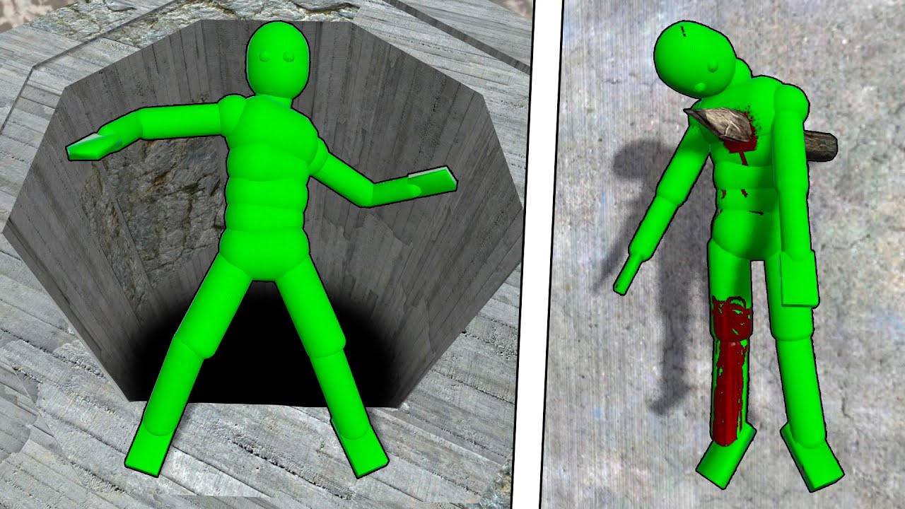 NPC Ragdolls VS Spikes! Epic NPC Falls Compilation #84