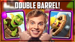 Clash Royale - DOUBLE BARREL BAIT! Wombo Combo
