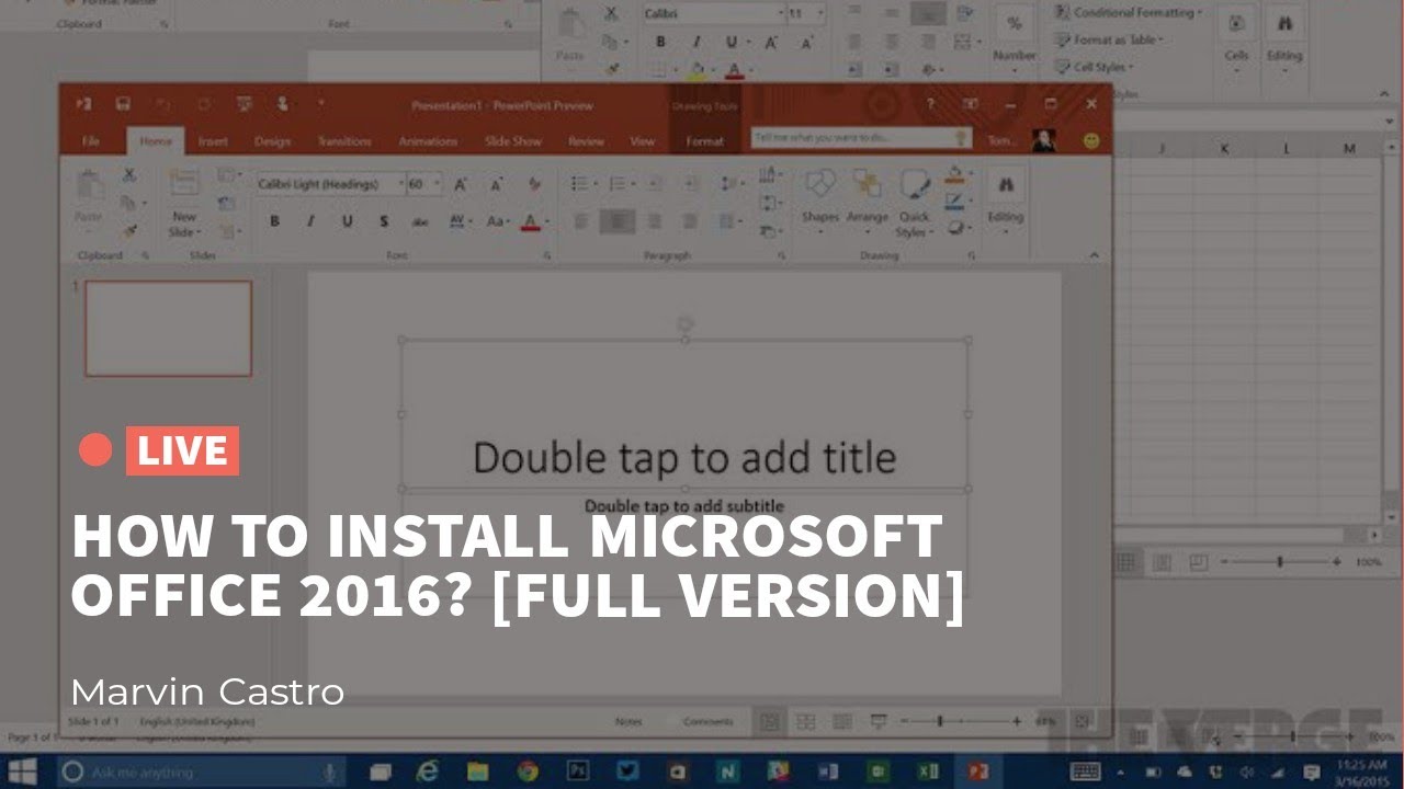 How to Install Microsoft Office 2016 [Full Version] - YouTube