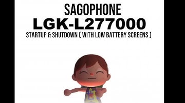 SagoPhone LGK-L277000 Startup & Shutdown ( W/ Low Battery Screens )