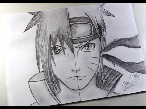 Como desenhar o Naruto / Sasuke 