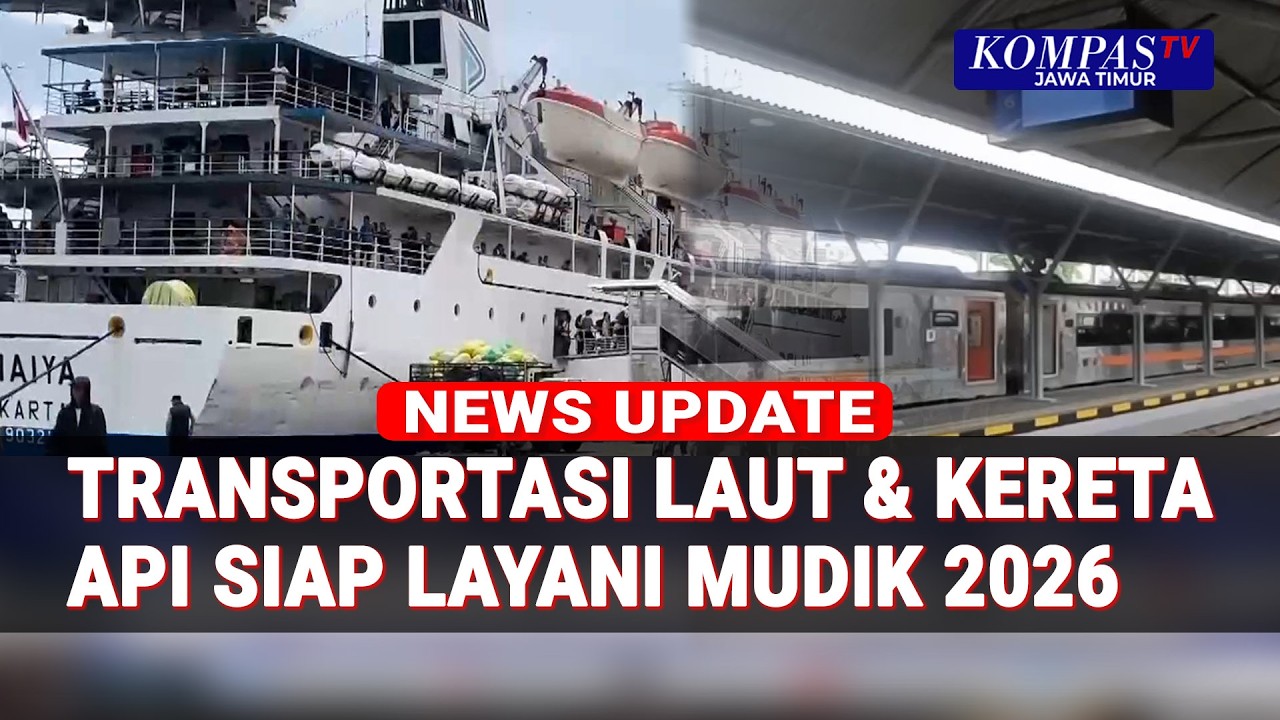 Jelang Mudik Lebaran 2026, Transportasi Laut dan Kereta Api Siap Layani Pemudik