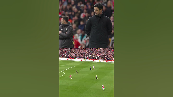 Mikel Arteta reacts to Leandro Trossard's breakaway goal against Crystal Palace!